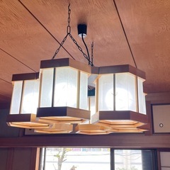 【超美品】【応接間】電球　照明器具　提灯の画像