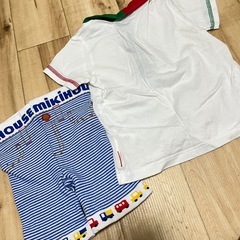 miki HOUSE✨ニットパンツとTシャツ✨セットアップ✨の画像