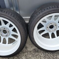 18インチ　9J　+30　114.3　5H　5穴　18ｘ9ｊ+30　114.3-5　215/40R18　ドリケツ　ドリフト　シルビア　チェイサー　RX7　180SXの画像
