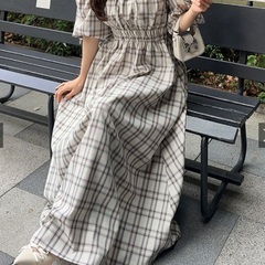 新品未使用　タグ付き　チェックワンピース　肩だし　オフショルダー　2w a yの画像