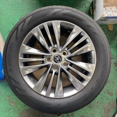 新車外し美品 40アルファード18 7J+40 PCD120ヨコハマアドバン225/60R18の画像