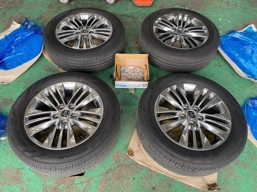 新車外し美品 40アルファード18 7J+40 PCD120ヨコハマアドバン225/60R18