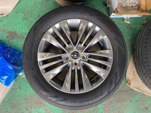 新車外し美品 40アルファード18 7J+40 PCD120ヨコハマアドバン225/60R18