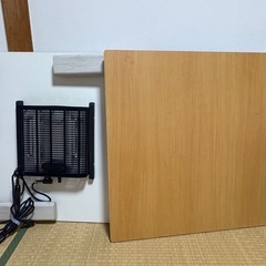 あげます(^^)！こたつ★正方形☆天板リバーシブル（白or木目）の画像