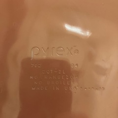 Pyrex パイレックスガラス容器の画像