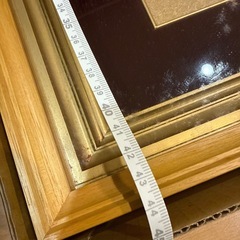 額縁 ゴールド額縁 約40cm x 40cm 外枠木製の画像