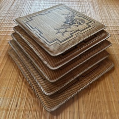 夏座布団　5枚　昭和レトロ　座布団の画像