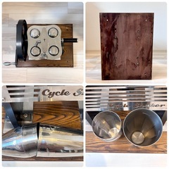【希少】 Cycle Shaker サイクルシェイカー 手回し式 シェイカー バー 飲食店 ドリンク アイアン  カクテル バーテンダー　ミキサー mixer ビンテージ ハンドクランク カクテルミキサー HAND CRANK COCKTAIL MIXER シェイクマシン シェーカー 攪拌機の画像