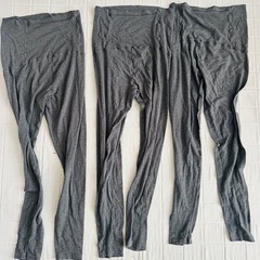 【値下げ】マタニティレギンス 3枚セット L グレー ユニクロの画像