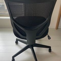 無印良品　椅子　デスクチェア　ブラックの画像