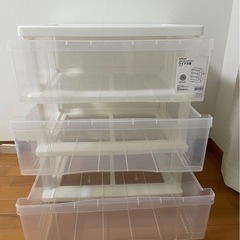 3段ボックス　衣装ケースの画像