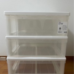 3段ボックス　衣装ケースの画像
