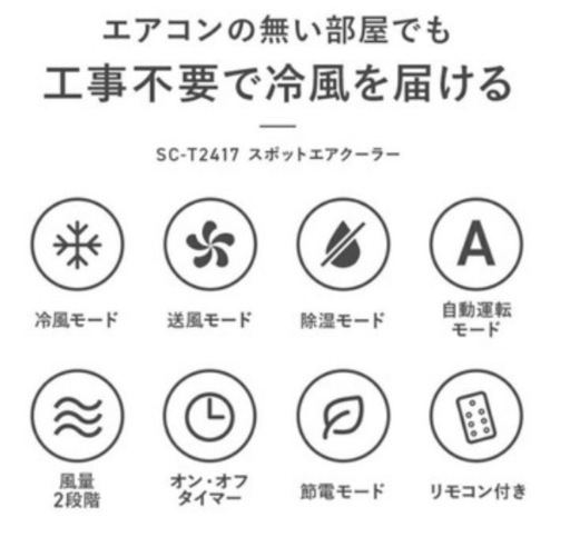 スポットエアクーラー スリーアップ SC-Y2417