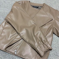 新品 Style Note 2wayレザージャケット 革ジャンの画像