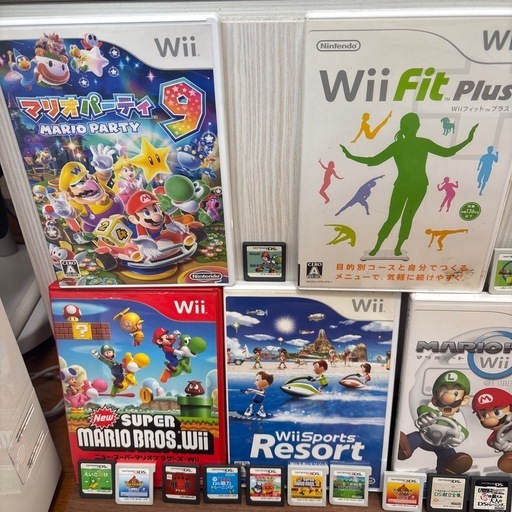 wii本体と3ＤSと多数ソフト