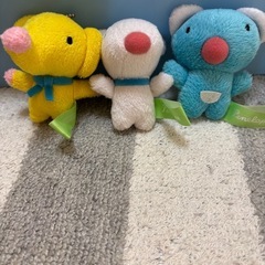 スヌーピーぬいぐるみキーホルダーとペネロペぬいぐるみキーホルダーの画像