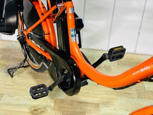 ❷2872ヤマハ20インチ子供乗せ電動アシスト自転車
