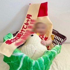 ハーフバースデー キューピー 月齢フォト くま ベビー服の画像