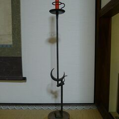 鉄製収縮式燭台　鍛冶工房弘光／灯台三日月の画像