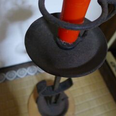 鉄製収縮式燭台　鍛冶工房弘光／灯台三日月の画像