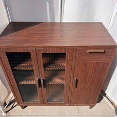 キャビネット　収納家具　幅約88cmの画像