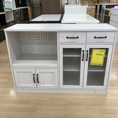 A-362【リユースのサカイ野々市店】ジモティ来店特価‼ レンジ台 レンジラック ホワイト クリーニング済みの画像