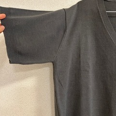 【美品】MONO-MART ボリュームニットルーズ半袖カーディガンの画像
