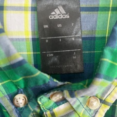 adidas チェックシャツの画像