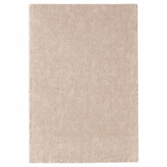 IKEA STOENSE ストエンセ ラグ パイル短, オフホワイト, 133x195 cm の画像