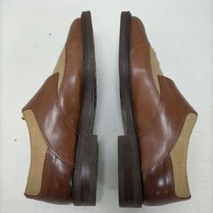 美品  ケネスコール Kenneth Cole New York メンズ 革靴 ブラウン ベージュ モンクストラップ US7 25cm MADE IN ITALY 美品 箱なし　251017-2Tの画像