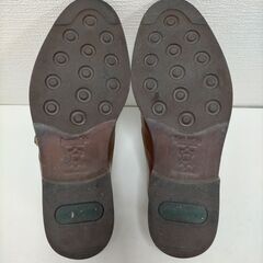美品  ケネスコール Kenneth Cole New York メンズ 革靴 ブラウン ベージュ モンクストラップ US7 25cm MADE IN ITALY 美品 箱なし　251017-2Tの画像
