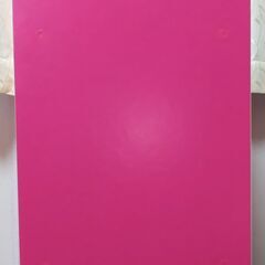 カラーボックス ピンク色 三段の画像