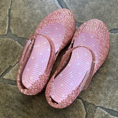 キラキラ　サンダル　17cmの画像