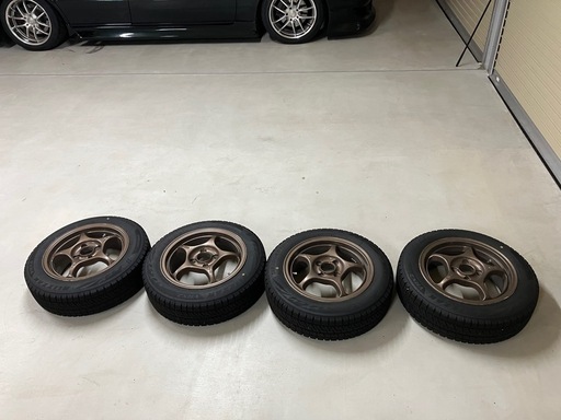 スタッドレス&ホイール 4本セット 155/65r14 vrx2 23年製造