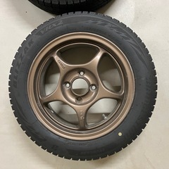 スタッドレス&ホイール 4本セット 155/65r14 vrx2 23年製造
の画像