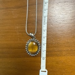 【値下げしました】タイガーズアイ　ネックレスの画像
