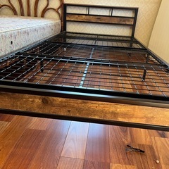 シングルベッド　マットレス付きの画像