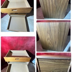 ①✨美品✨　無印　スタッキングチェストセット　ウォールナット　スタッキングシェルフ用チェストの画像