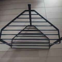 tower キッチンコーナーラック　ブラック 山崎実業の画像