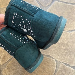 キラキラムートンブーツ17センチ　の画像