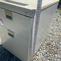 オフィス家具　収納　ファイルキャビネット　スチール　グレー　脇机　引き出しの画像