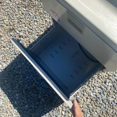 オフィス家具　収納　ファイルキャビネット　スチール　グレー　脇机　引き出しの画像