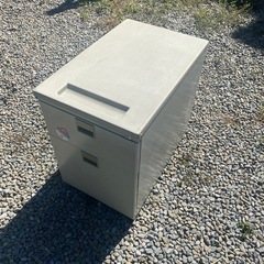 オフィス家具　収納　ファイルキャビネット　スチール　グレー　脇机...
