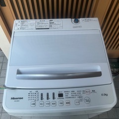 洗濯機  2022年 ハイセンス 6kg HW-G60Aの画像