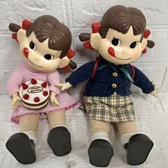 不二家 おすわりペコちゃん ペコちゃん人形 5体セット バースデー 2005年 2010年 現状品 札幌市 白石店 の画像