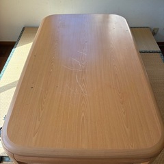 テーブル　机　コタツ　木　ローテーブル　の画像