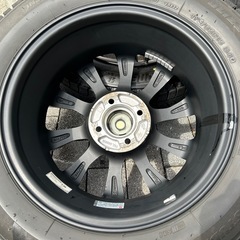 引渡決定【青森】175/65R15 トヨタアクア　15インチ　PCD100 4穴　ブリヂストンVRX3 スタットレスタイヤ　ホイールセット４本　2021年　中古　バリ溝 イボ残の画像