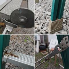 レトロ 脚立 さざ波脚立 岩本プレス工業　/MJ-1292 1Fの画像