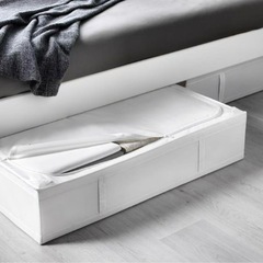 IKEA イケア　スクッブ　ホワイト　色収納ケース　収納ボックスの画像