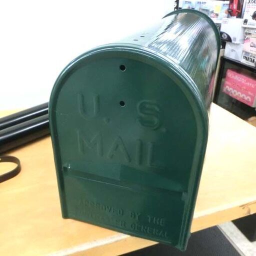 メールボックス アメリカン 緑 郵便受け アメリカンポスト 郵便ポスト USメールボックススタンド 札幌市 西野店